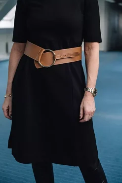 Woman Belt 94246G Havana^MAISON BOINET Online