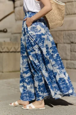 Wren 105 Skirt Blue Toile De Jouy^ANDIATA Online