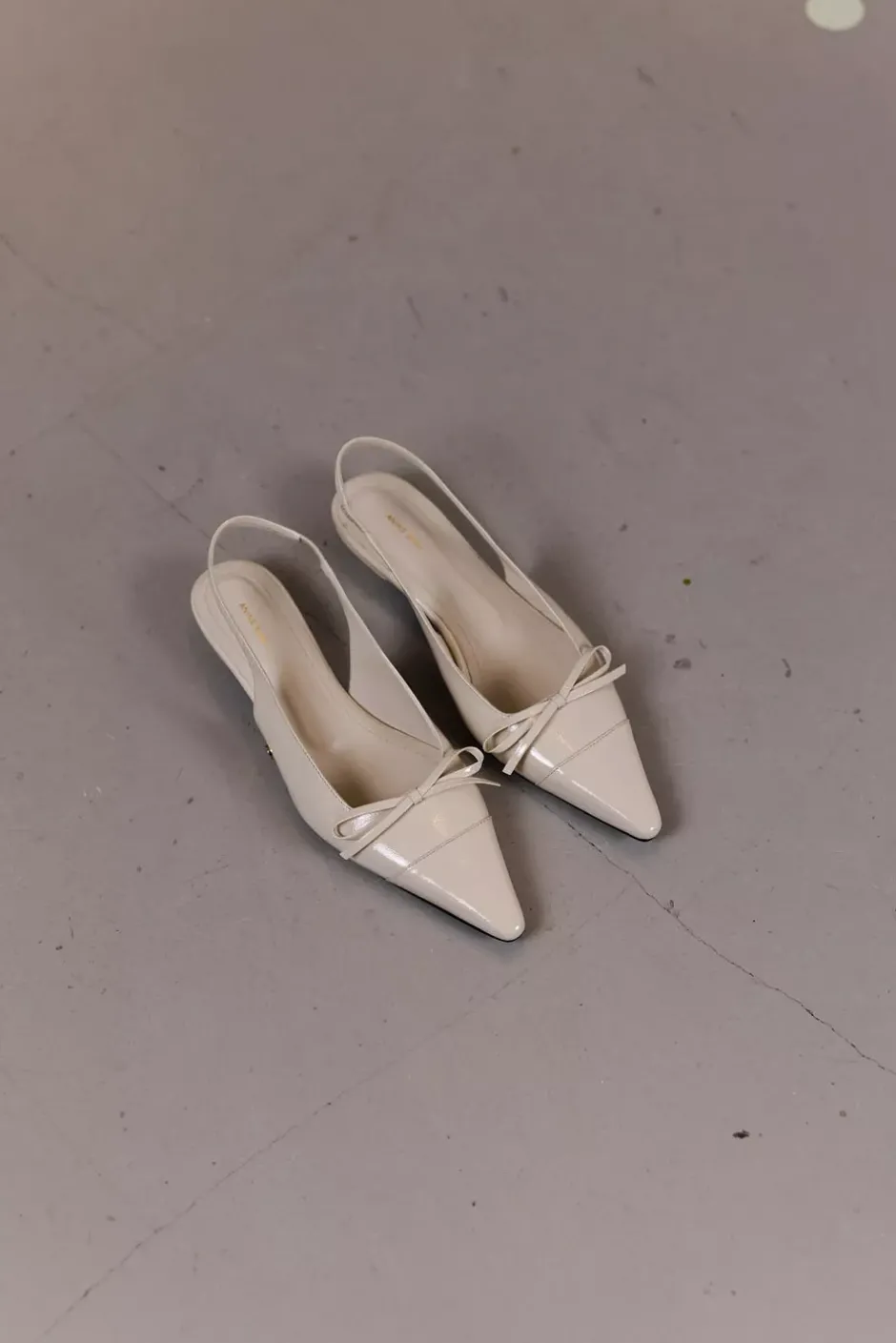 Zoey Slingback Heels Bone^ANINE BING Clearance