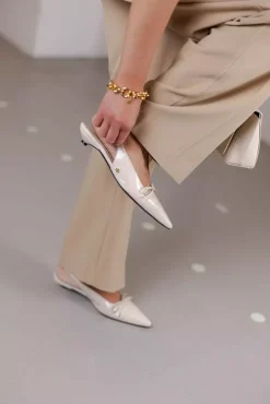 Zoey Slingback Heels Bone^ANINE BING Clearance