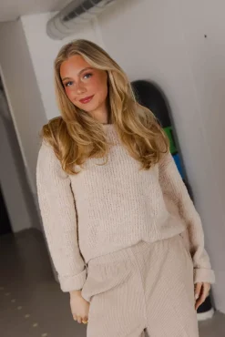 Zolly Sweater Light Beige Melange^AMERICAN VINTAGE New